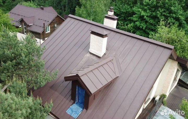 Фальцевая кровля. Металлочерепица