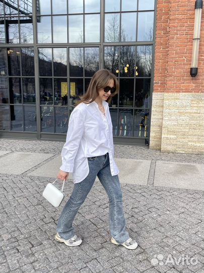 Белая рубашка mango