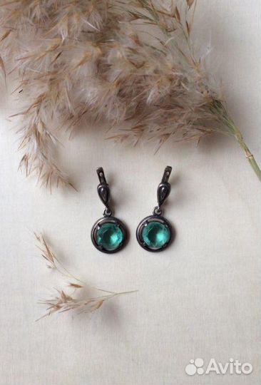 Серьги серебро
