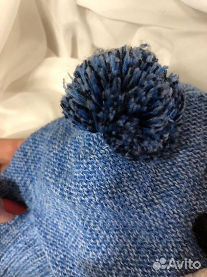 Шапка зимняя на новорождённого