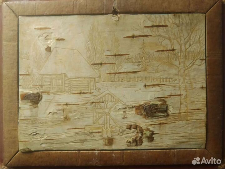 Миниатюра на бересте 1989г