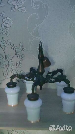 Люстра ретро бу СССР медная