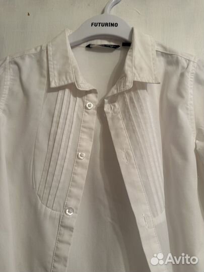 Рубашка белая праздничная 122