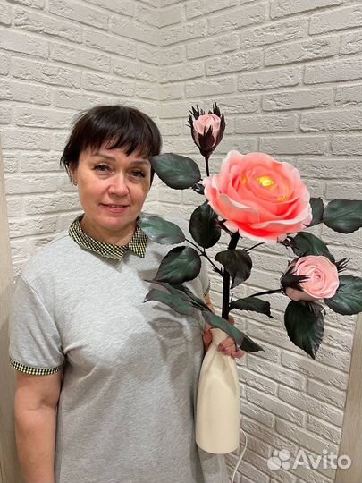 Светильник цветы