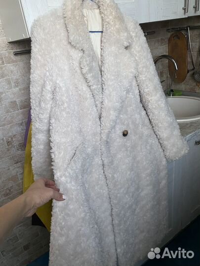 Шуба тедди из натурального меха