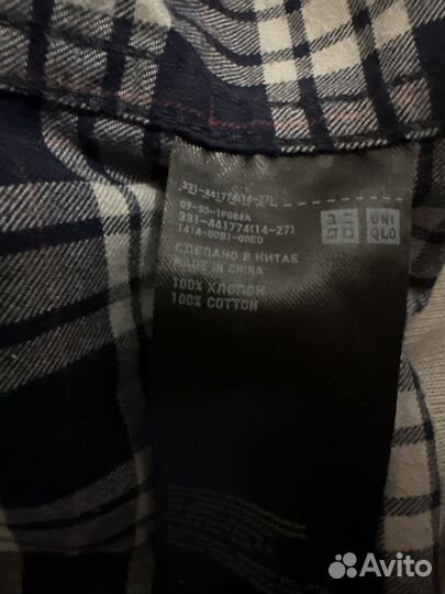 Рубашка мужская Uniqlo хлопок