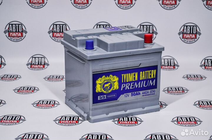 Автомобильный аккумулятор Tyumen Premium 50Ah