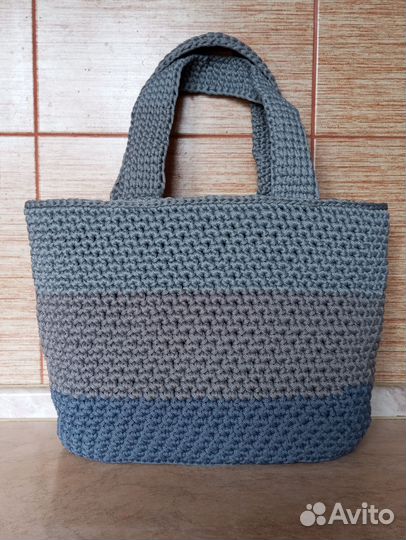 Сумка женская шопер вязаная