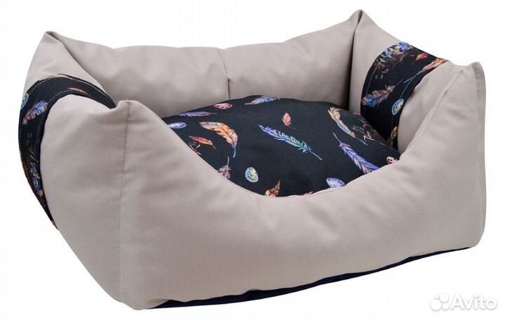 700111 лежанка пухлик Птицы» мебельная ткань №1 43