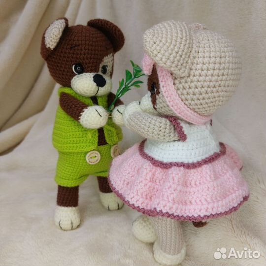 Вязаная игрушка Собачка