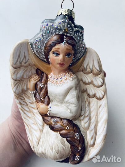 Царевна лебедь стеклянное украшение