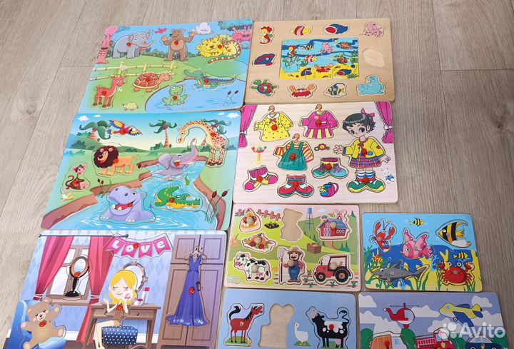 Детские развивающие игрушки деревянные