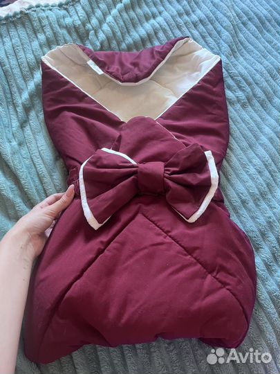 Конверт на выписку для девочки демисезонный