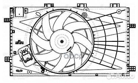 Э/вентилятор охл. для а/м Opel Insignia (08) 1