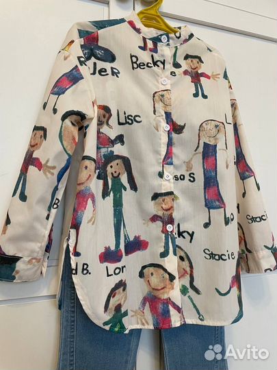 Рубашка удлиненная