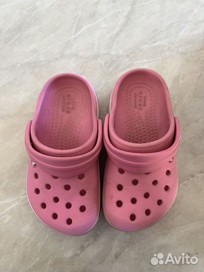 Crocs сабо для девочки 14-15,5 см