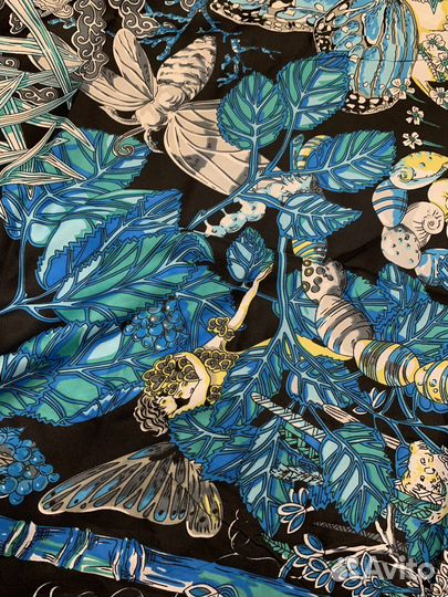 Шикарный большой шелковый платок Hermes