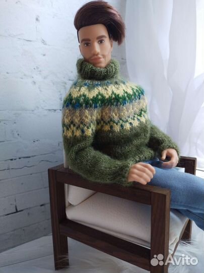 Свитер лопапейса для кукол Кен качок (Барби Лукс)