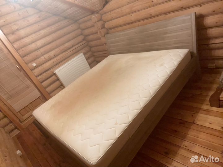 Кровать с матрасом 200 200 IKEA