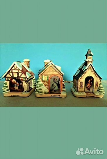 Томас Кинкеид домики снеговички,новогодние украшен