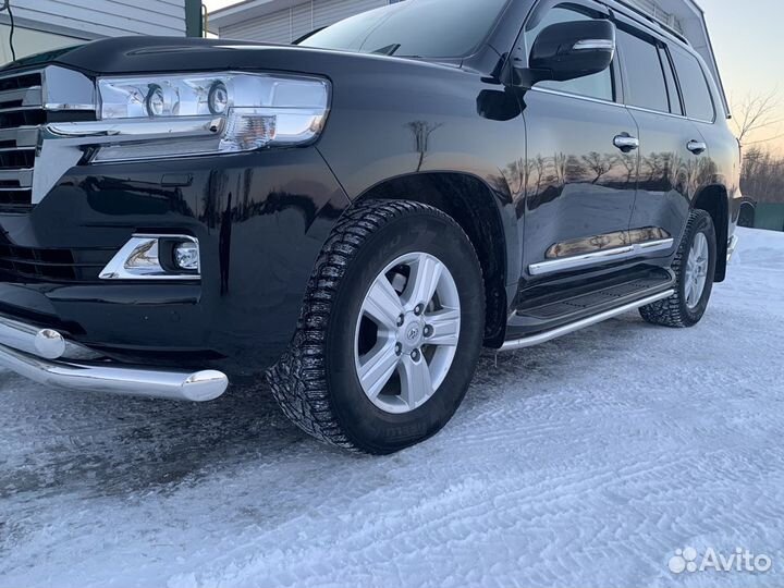 Защита бампера к-т Toyota Land Cruiser 200