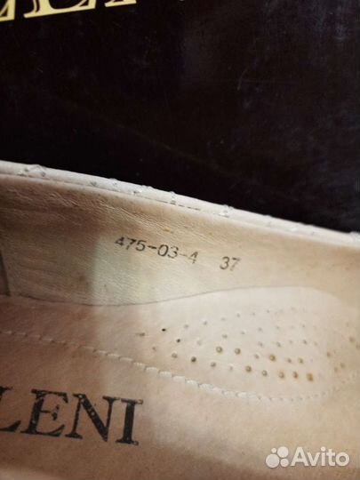 Туфли женские 37 размер натуральная кожа