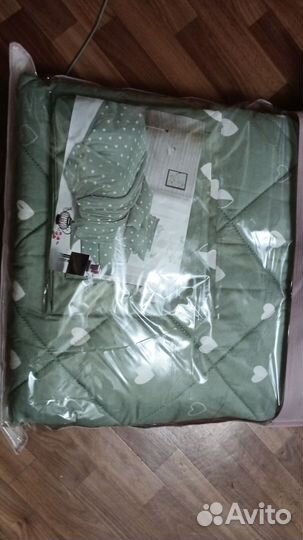 Постельное белье евро с одеялом