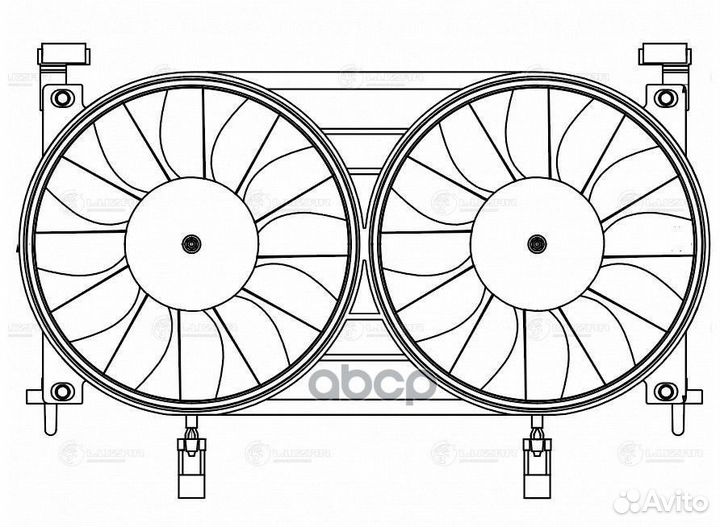 Э/вентилятор охл. для а/м Лада 4x4 FL (19) (2