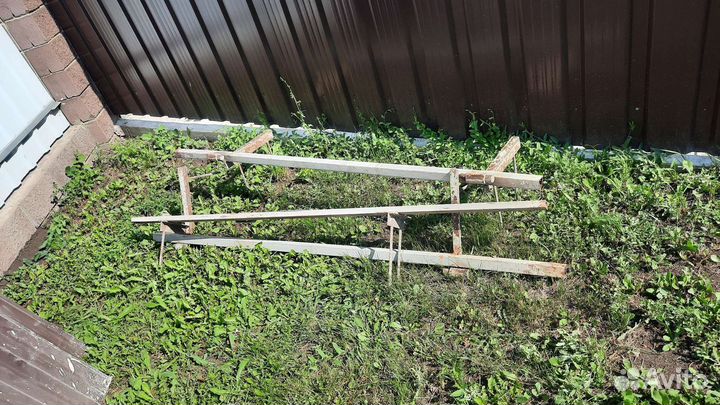 Ворота с калиткой распашные бу