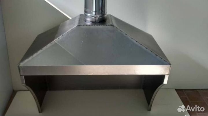 Зонт вытяжной, вытяжка из нерж.стали производим