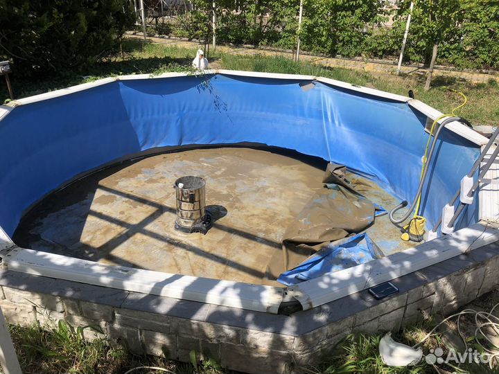 Монтаж пвх пленки в каркасных бассейнах