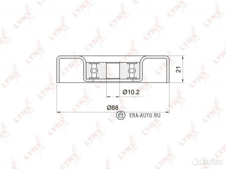 Lynxauto PB7034 Ролик обводной приводного ремня