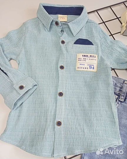 Рубашка и джинсы для мальчиков новые