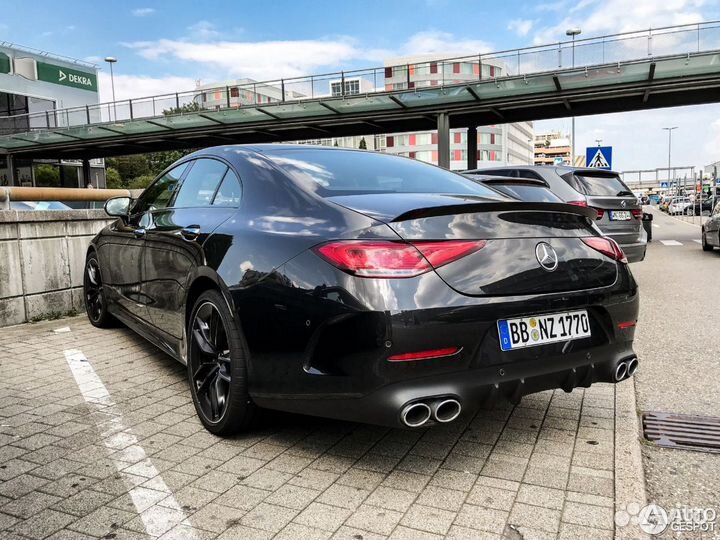 Mercedes CLS 257 диффузор и насадки 53 AMG хром