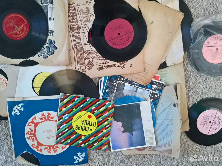 Старые грампластинки времён СССР