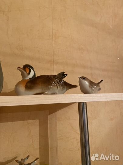 Фарфоровые статуэтки птицы