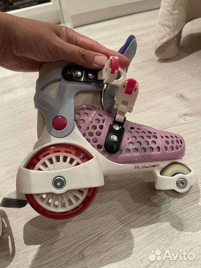 Роликовые коньки детские раздвижные
