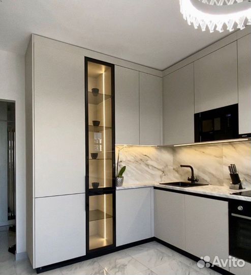 Кухня Коффейный Минимализм по индивидуальному зака