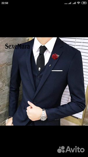 Свадебная Бутоньерка для друзей жениха (набор 8 шт