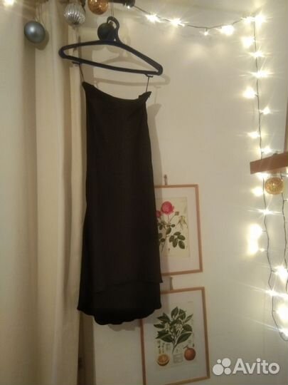 Шелковая облегающая юбка Mango