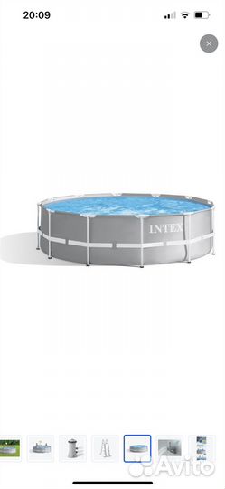 Каркасный бассейн intex 366x99 см