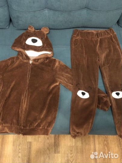 Спортивный велюровый костюм Мишка