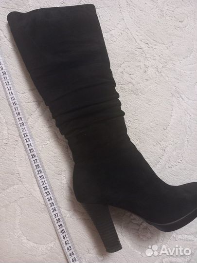 Зимние замшевые сапоги, р. 35-36