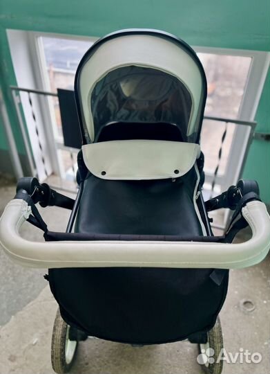 Детская коляска трансформер из эко-кожи