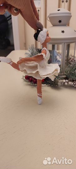 Ватная елочная игрушка 