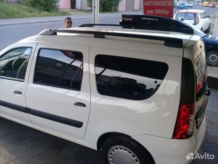 Рейлинги на крышу Лада Ларгус Комфорт, черные