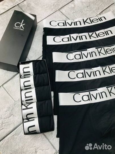 Трусы мужские боксеры черные calvin klein art.90