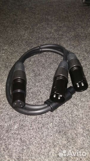 Кабель XLR jack RCA (тюльпаны стеропары)