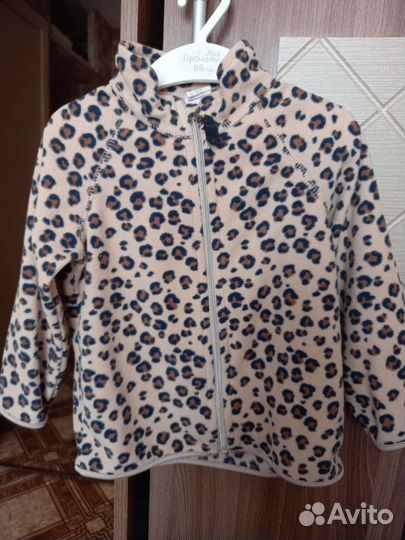 Флисовый бомбер H&M 86+6