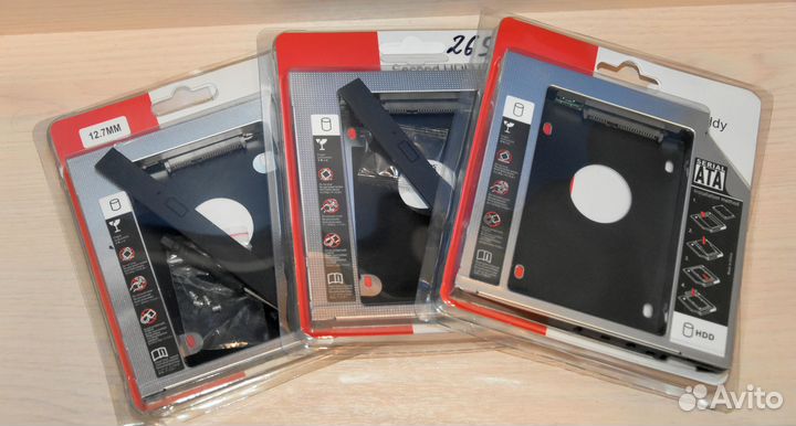 Переходник, салазки SSD Optibay SATA 9,5 и 12,7 мм